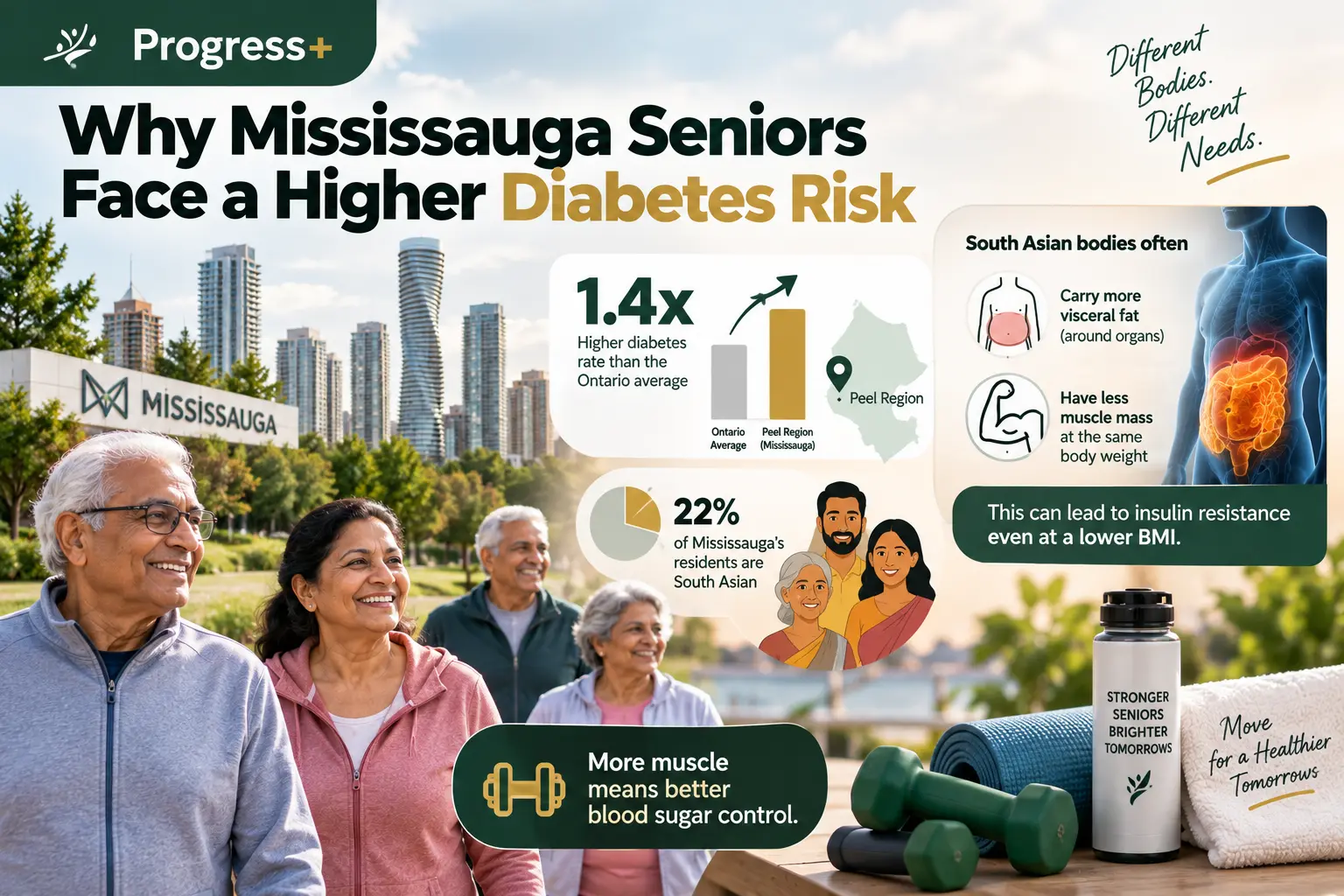 Why Mississauga seniors face a higher diabetes risk — Peel Region rate 1.4x Ontario average, 22 percent South Asian population
